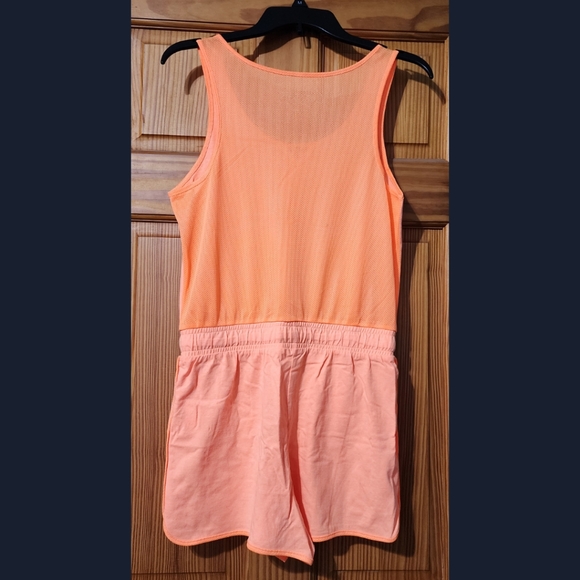 City Streets Romper Women's Size Medium Orange - Picture 2 of 2